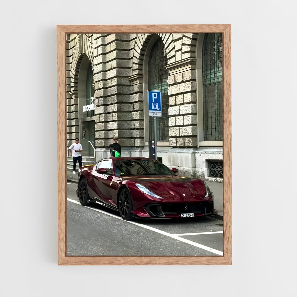 Poster Route 812 – affiche Ferrari (vue 4)